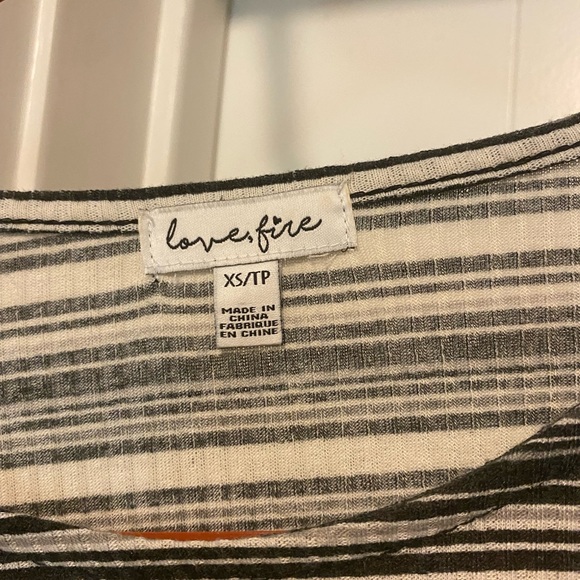 LOVE, FIRE Bell Sleeve Blouse - Picture 3 of 5